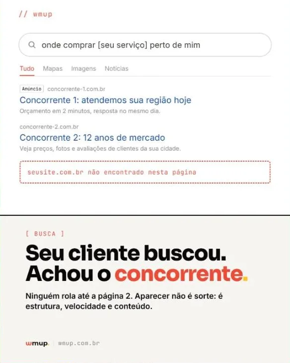 Seu cliente buscou e achou o concorrente